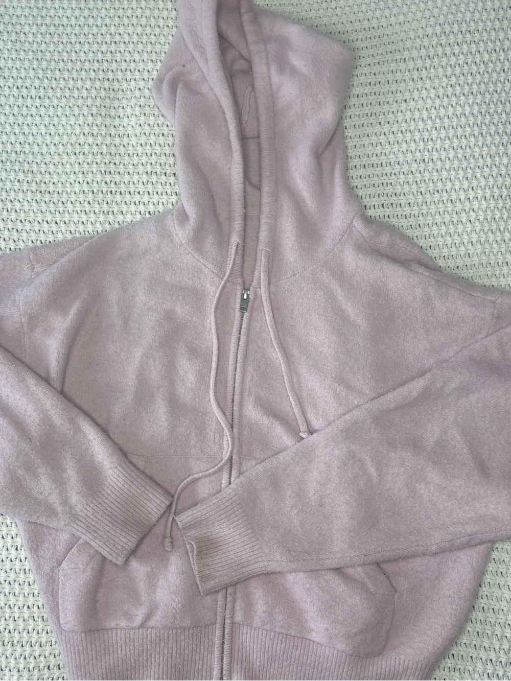 TNA Light Pink Plush Hoodie